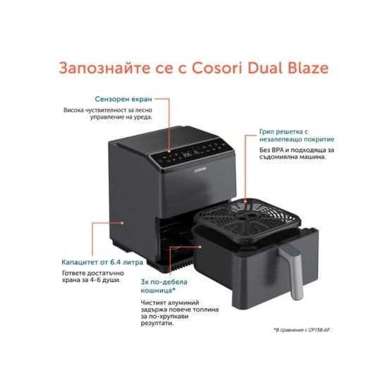 Cosori Dual Blaze – Фритюрник с горещ въздух